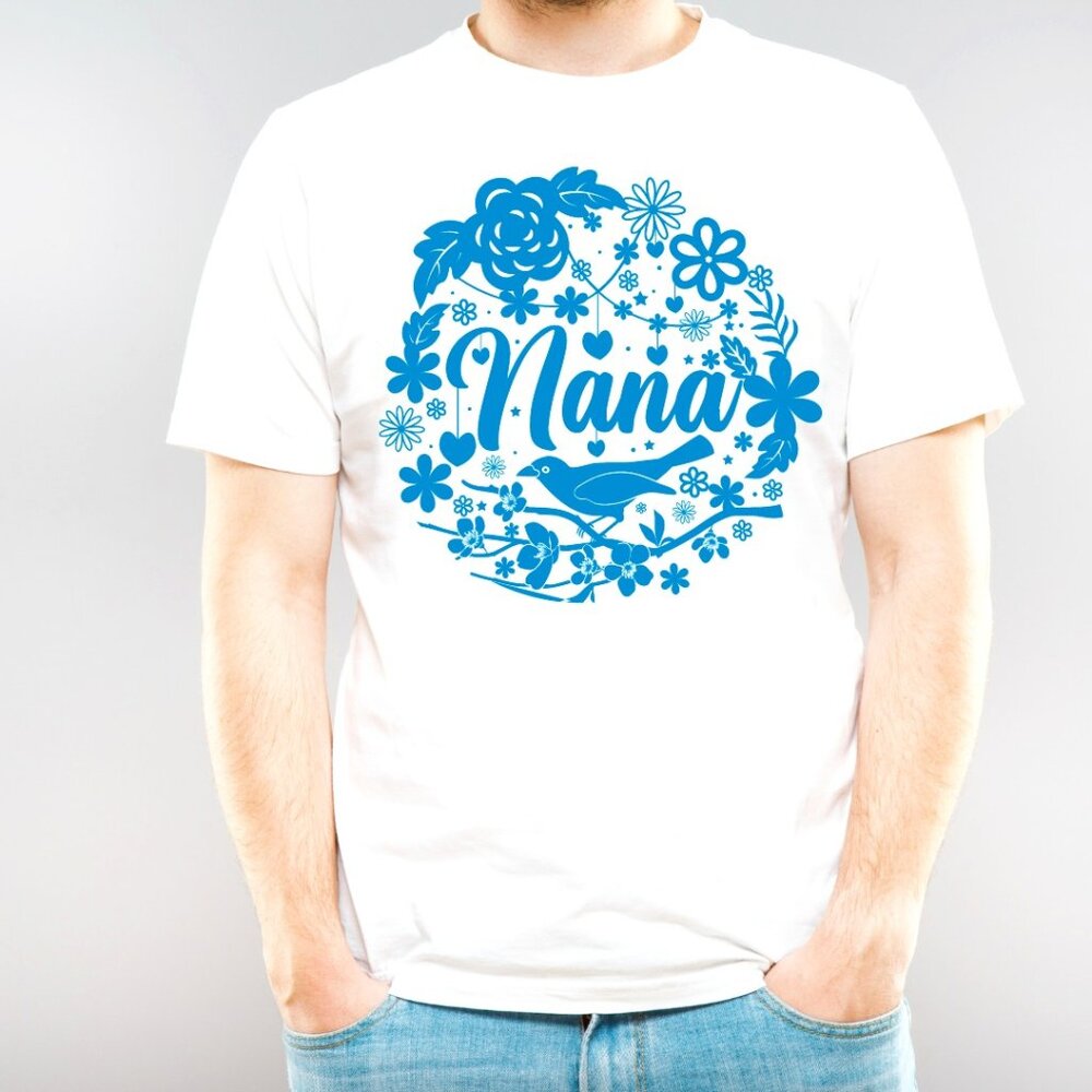 Nana Shirt, Nana Gift, Nana Floral Graphics Shirt, Gift for Mother's Day